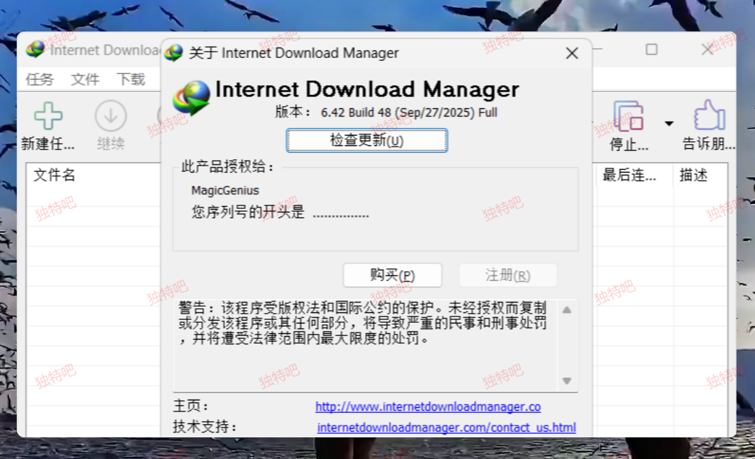 Internet Download Manager v6.42.48 直装破解版发布——全球领先的下载加速神器,支持多线程、断点续传、网页视频抓取,永久激活无需注册! Internet Download Manager v6.42.48 直装破解版发布——全球领先的下载加速神器,支持多线程、断点续传、网页视频抓取,永久激活无需注册!